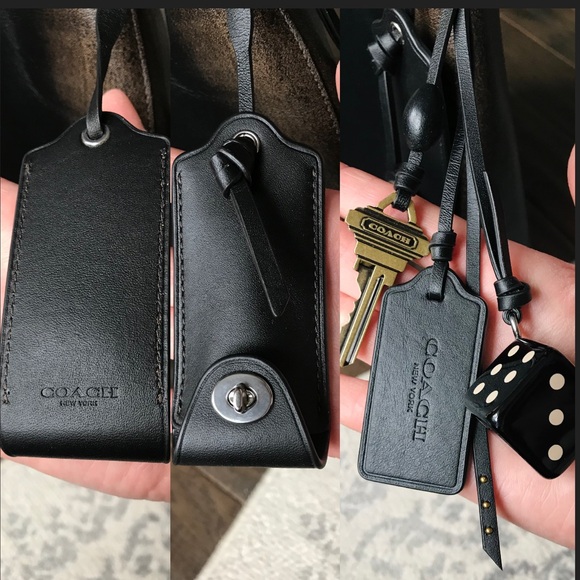 Coach Brooklyn Shoulder Bag 39 In Loved Leather With Bag Charm - Picture 12 of 16